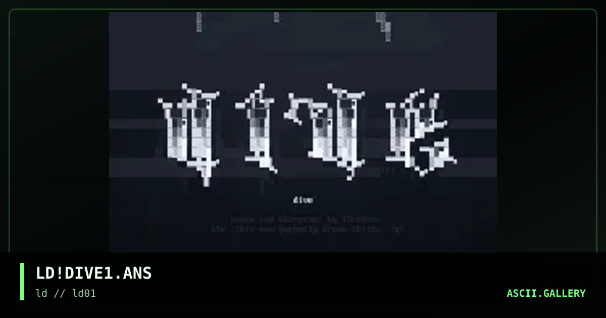 'dive' promo., by lord jazz, 1995