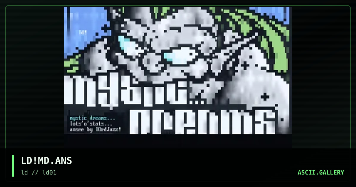 mystic dreams, by lord jazz, 1995