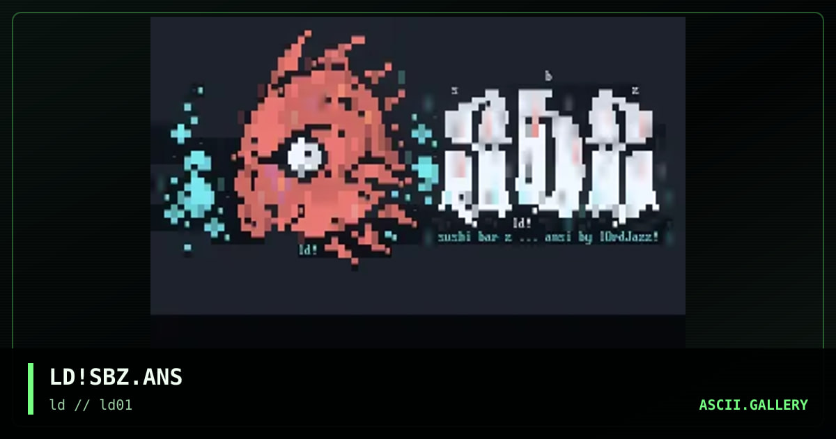 sushi bar z!, by lord jazz, 1995