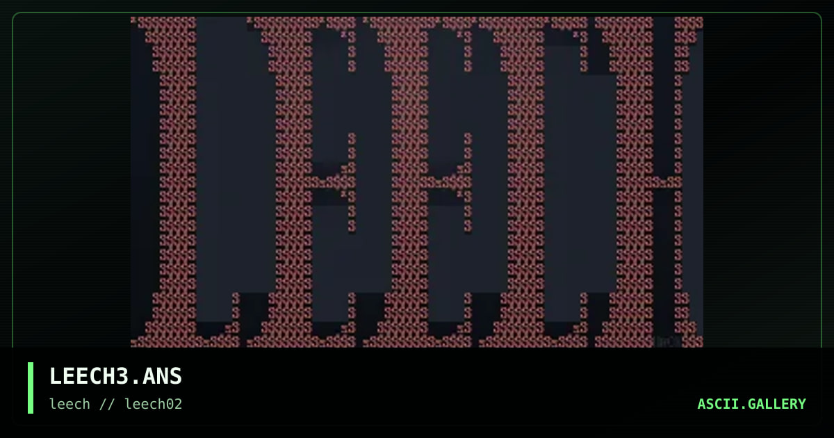 LEECH3.ANS, by untagged, 1996