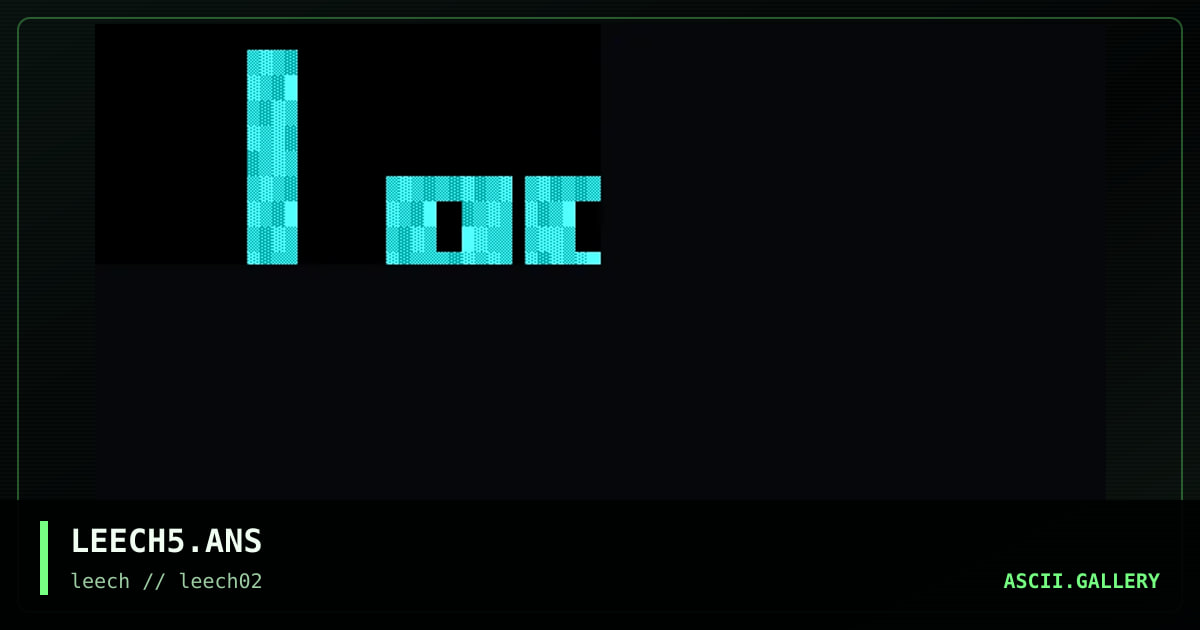 LEECH5.ANS, by untagged, 1996