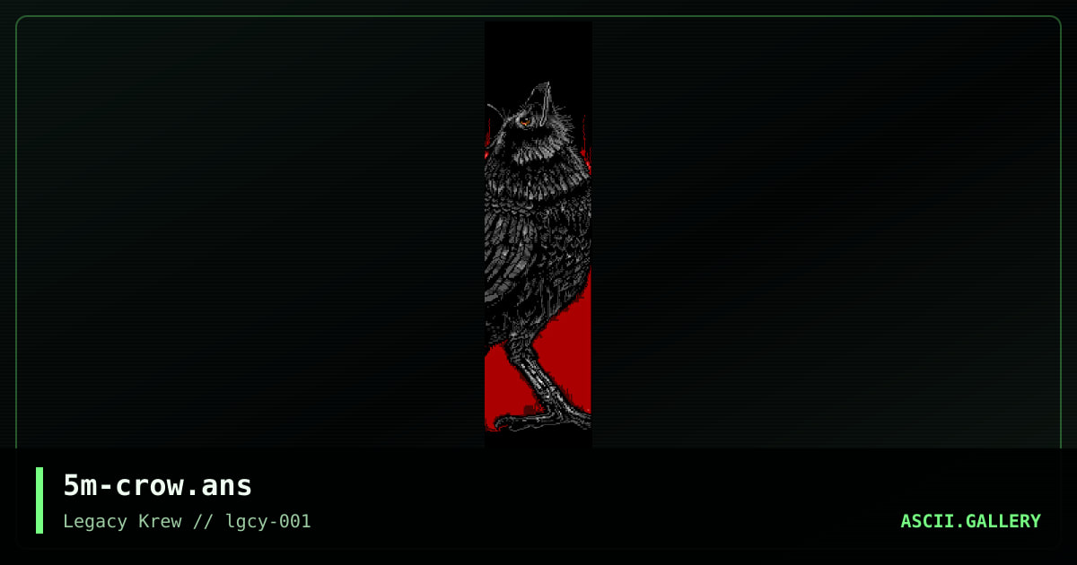 Crow, by smooth, 2019