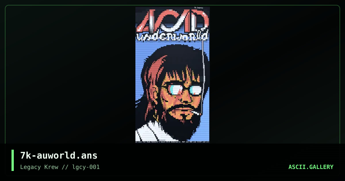 ACiD Underworld, by the knight, 2019