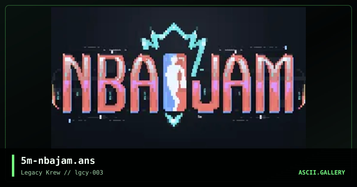 NBA JAM, by smooth, 2021