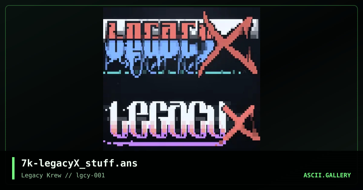 Legacy/X BBS software, by the knight, 2019