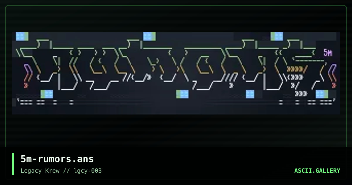 rumors header, by smooth, 2021