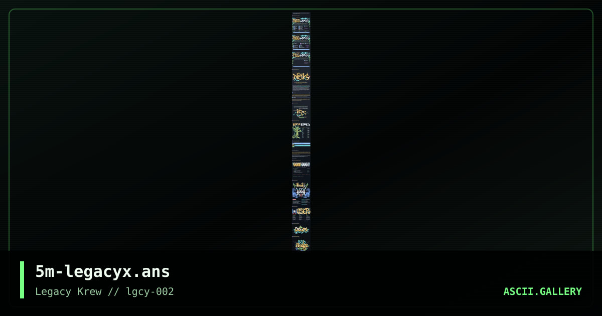 Legacy/X screens, by smooth, 2020
