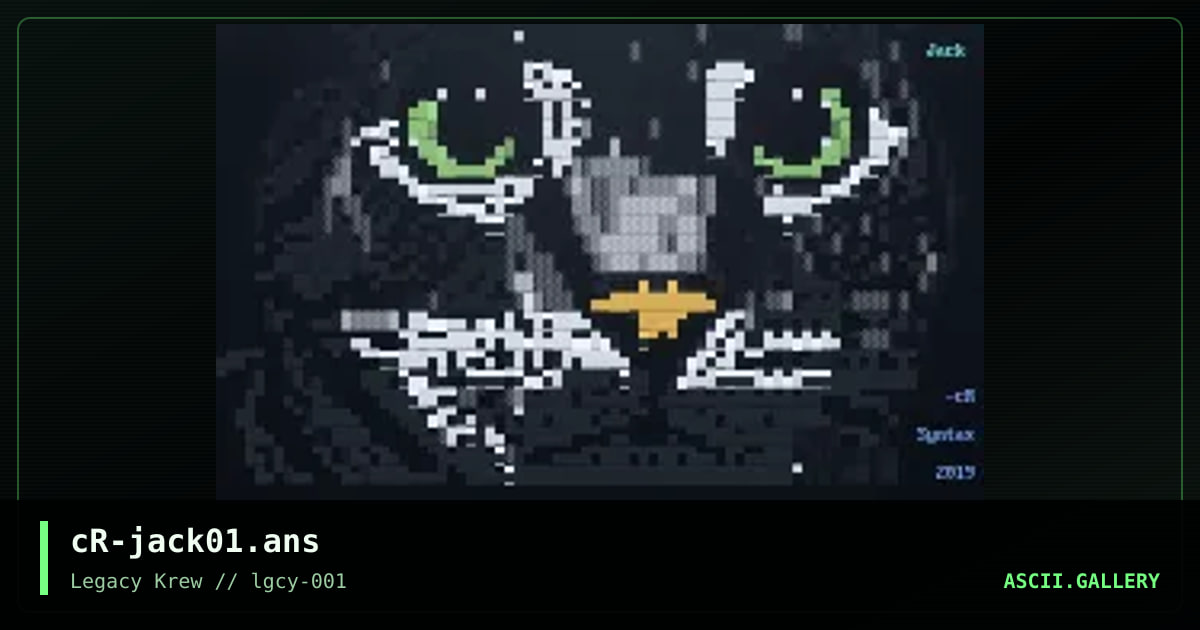 Jack da kitteh, by cranksy, 2019