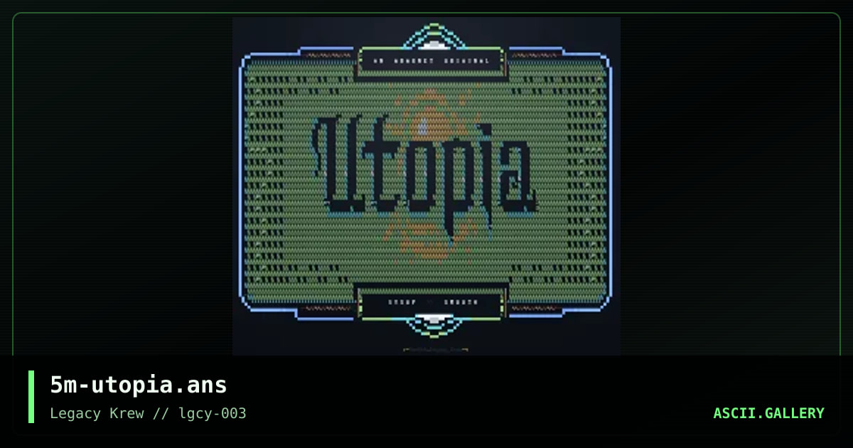 Utopia BBS, by smooth, 2021