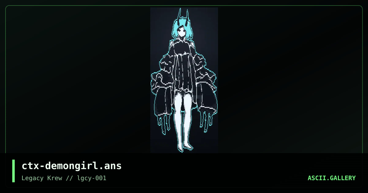Demongirl, by catx, 2019