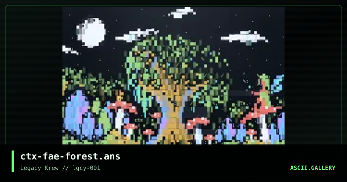 Fae Forest, by catx, 2019