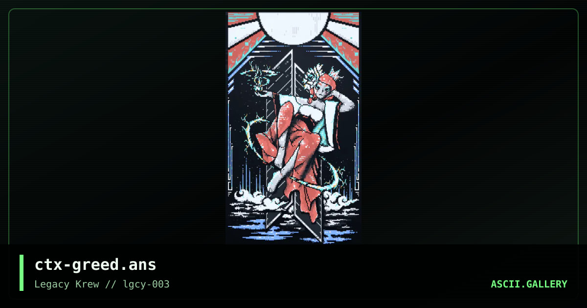 GREED, by catx, 2021