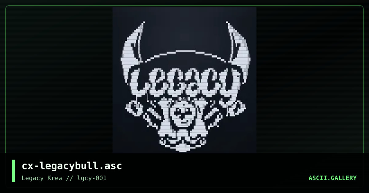 Legacy Bull, by coaxcable, 2019