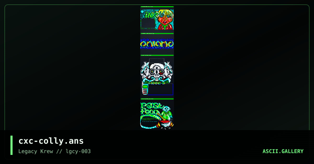 BBS screens and logo colly, by coaxcable, 2021