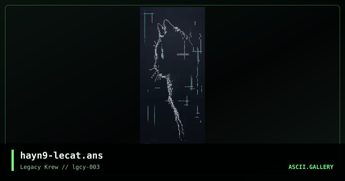 Le Cat, by hayn9, 2021