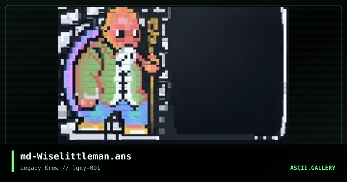 LittleWiseMan, by maddog, 2019