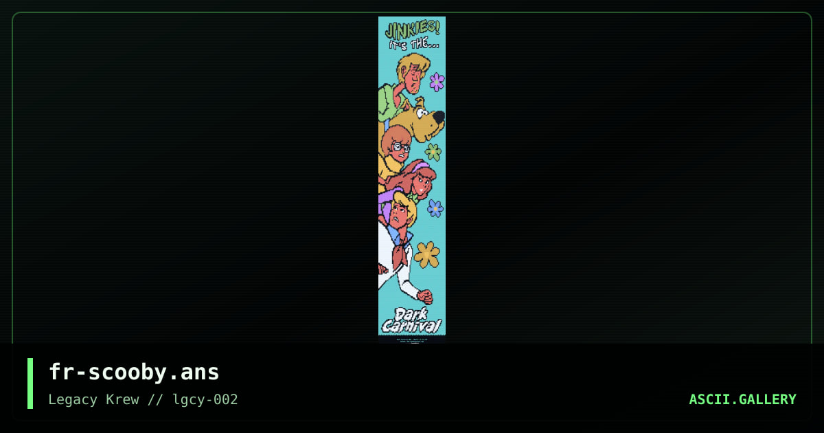 Scooby Doo 01, by fresh rich, 2020