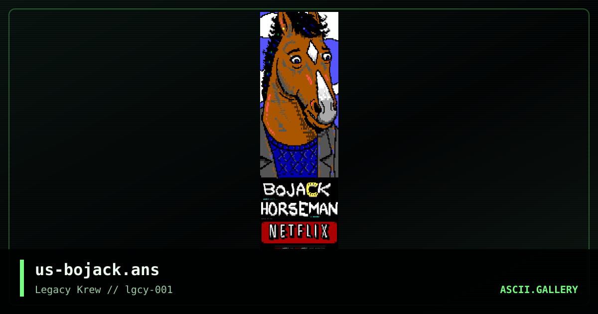 Bojack Horseman, by cranksy, smooth, 2019