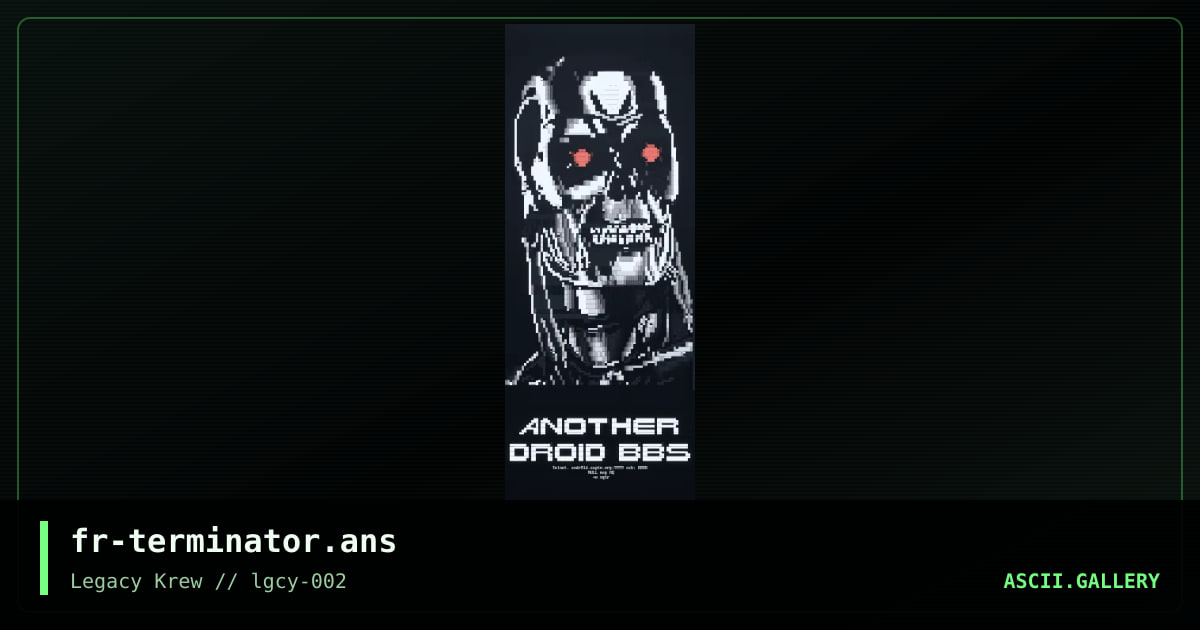 Terminator - ADBBS, by fresh rich, 2020