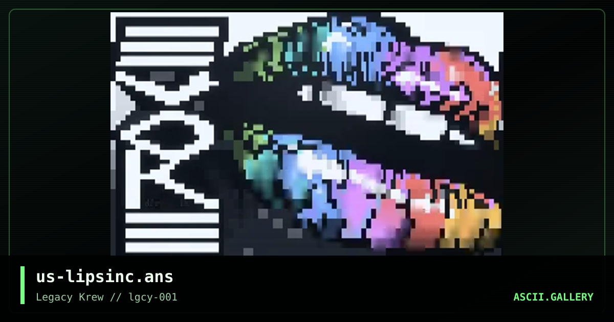 Lips inc., by the knight, deep freezer, 2019