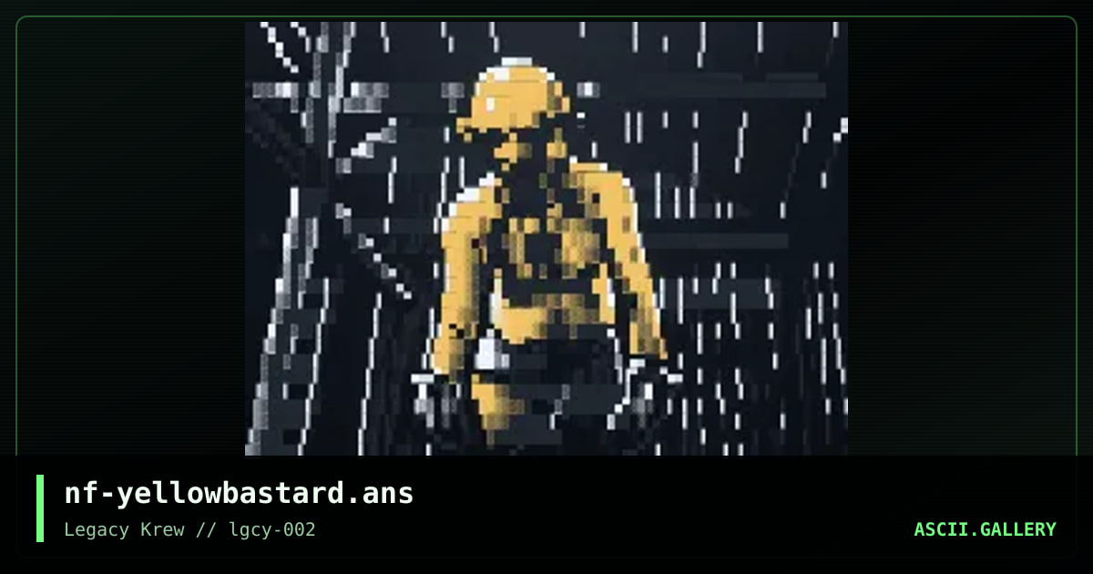 yellow bastard, by necrofiliac, 2020