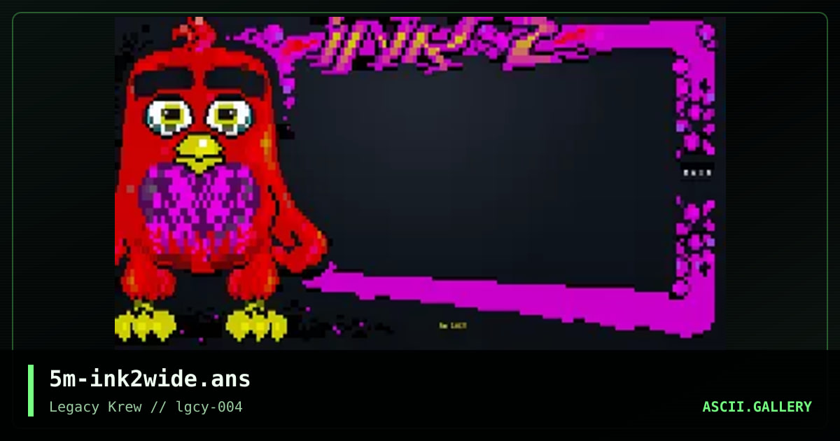 iNK 2 wide menu, by smooth, 2022