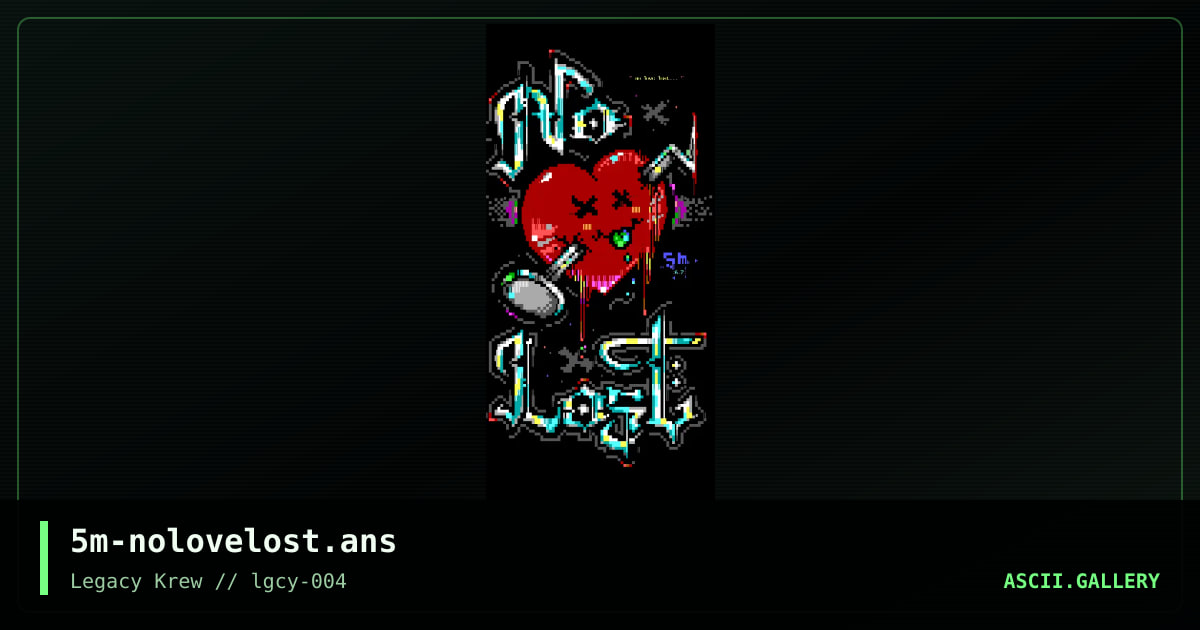 No Love Lost, by smooth, 2022