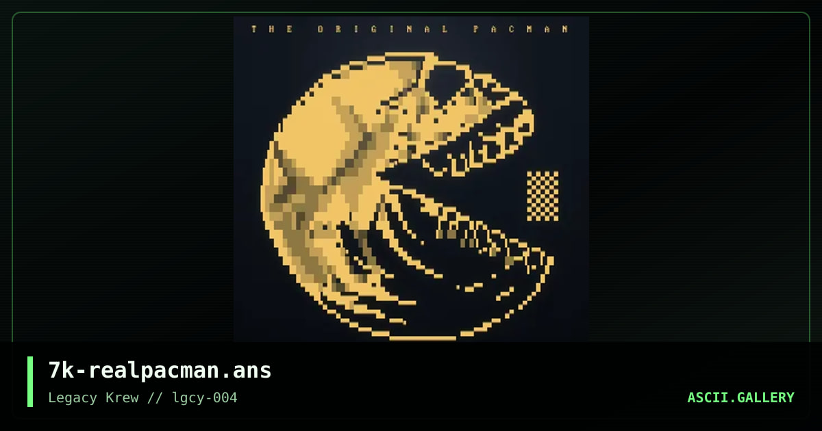 The Real Pacman, by the knight, 2022