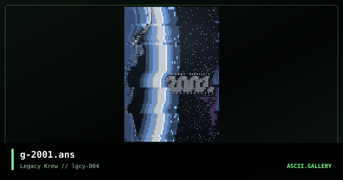 2001: A Space Odyssey, by griskokare, 2022