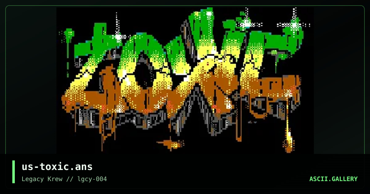 Toxic BBS logo, by maddog, smooth, 2022