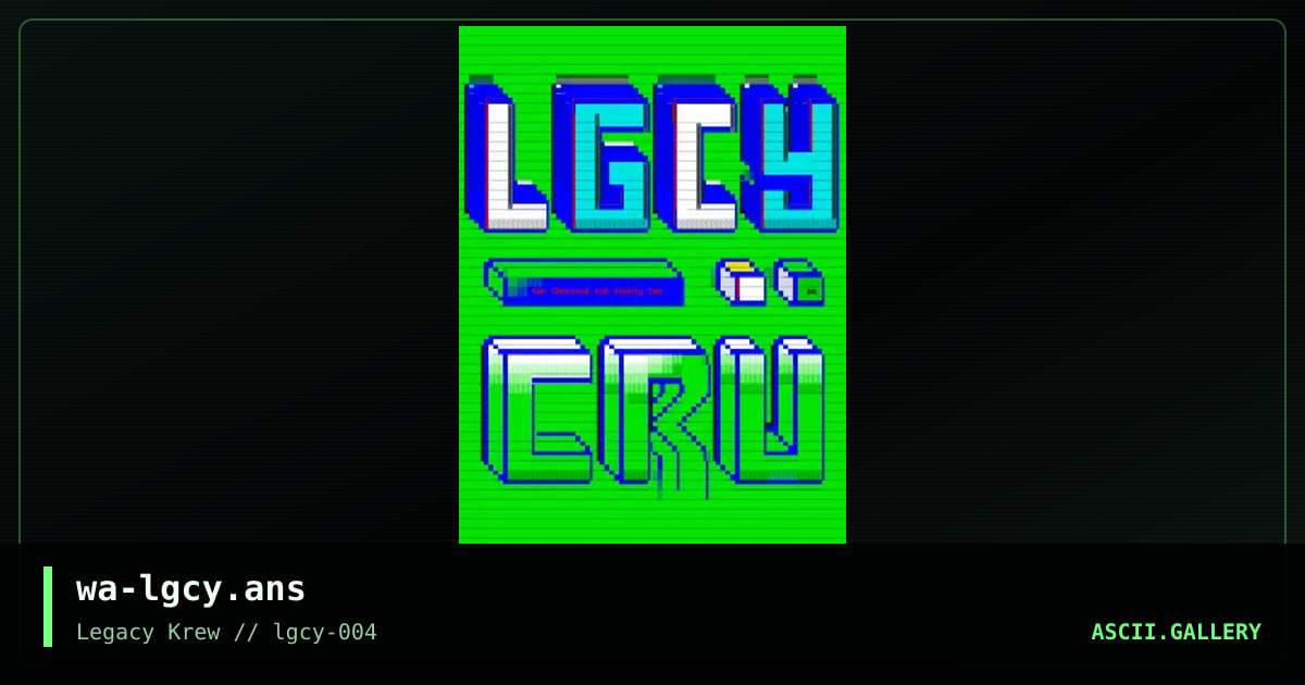 LEGACY KREW, by warpus, 2022