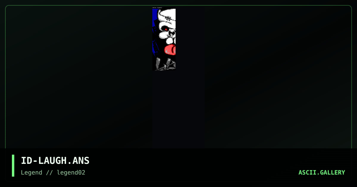 Lan's Laughter, by iodine, cthulu, 1995