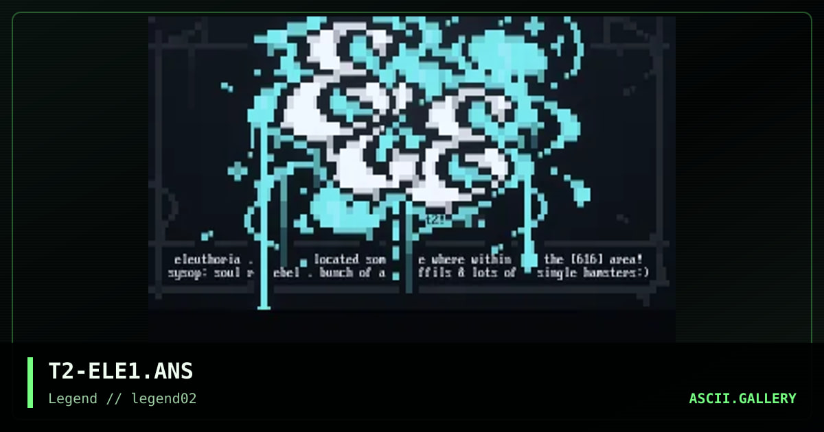 Eleuthoria, by terminator2, 1995