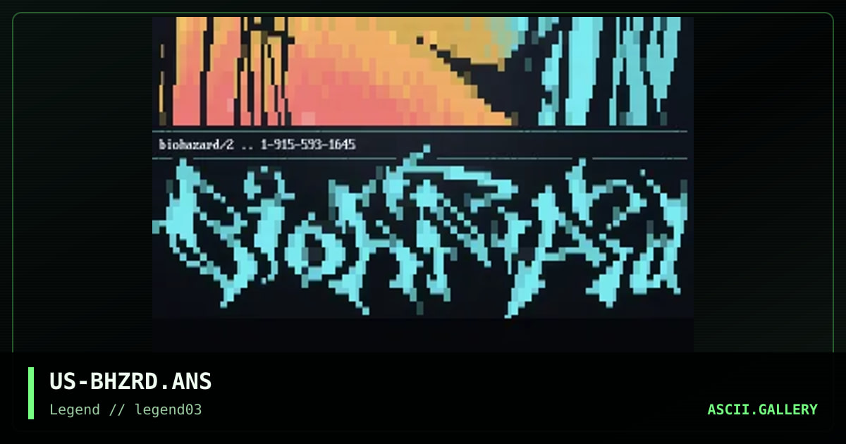 Biohazard/2, by somms, iodine, 1995