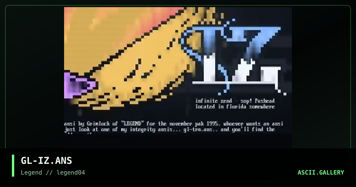 Infinite Zend, by grimlock, 1995