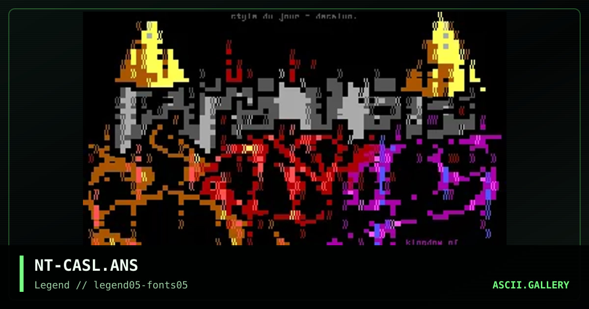 it has a castle.., by nootropic, 1995