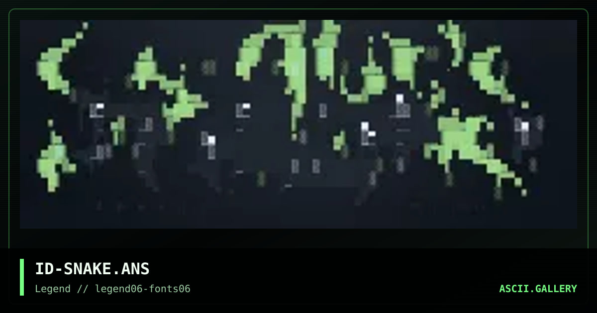 Snake's Domain, by iodine, 1996