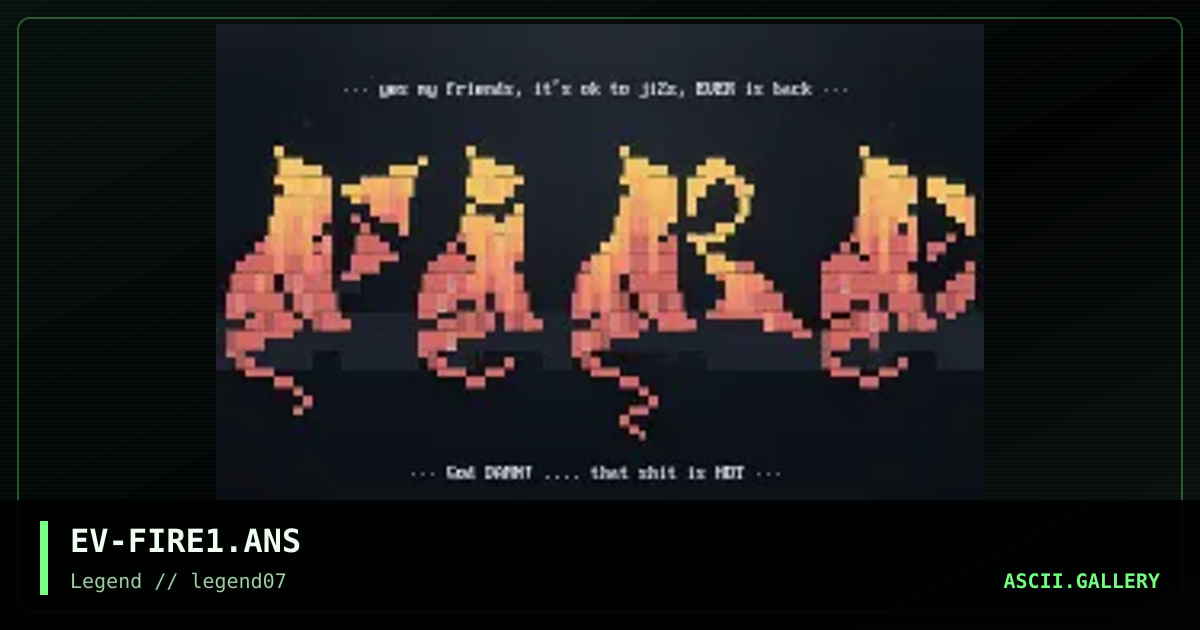 Fire Promo, by ever, 1996