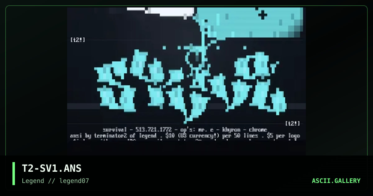 Survival, by terminator2, 1996