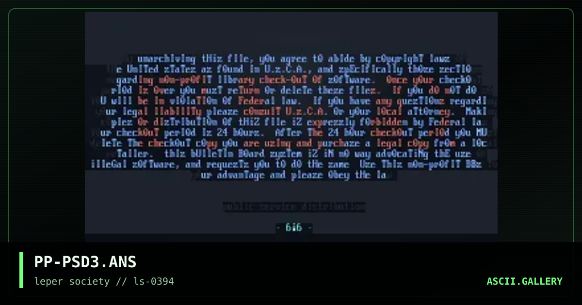 PP-PSD3.ANS, by phorce phed, 1994