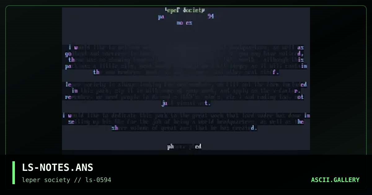 LS-NOTES.ANS, by leper society, 1994