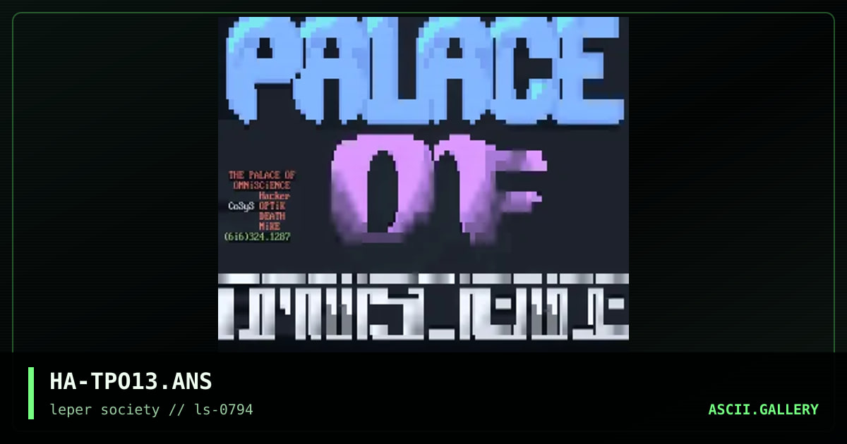 HA-TPO13.ANS, by hacker, 1994