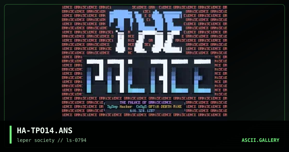HA-TPO14.ANS, by hacker, 1994