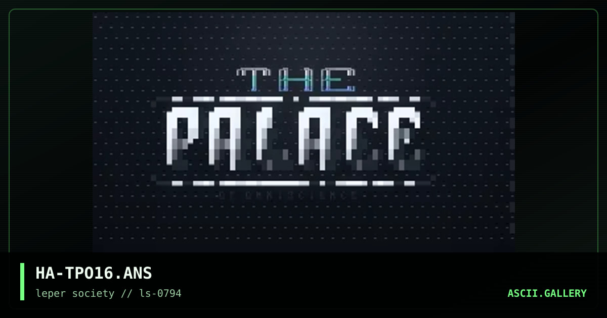 HA-TPO16.ANS, by hacker, 1994