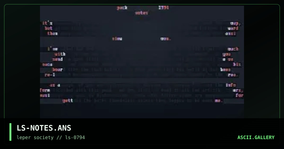 LS-NOTES.ANS, by leper society, 1994