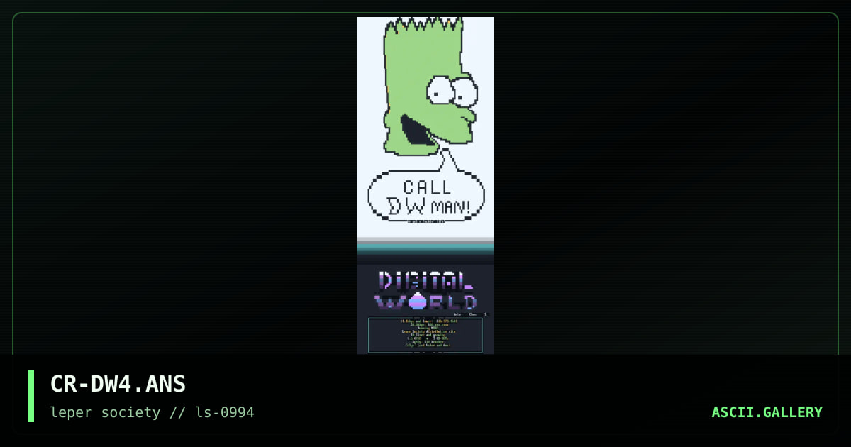 CR-DW4.ANS, by chronic 616, 1994