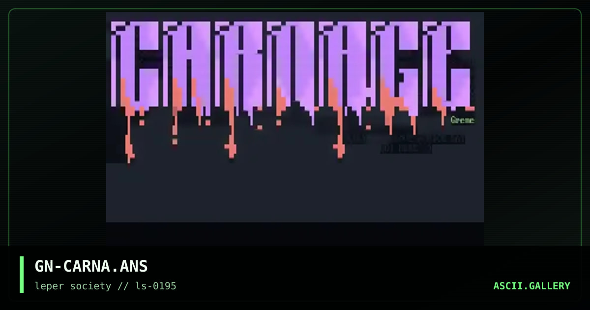 carnage, by grene, 1995