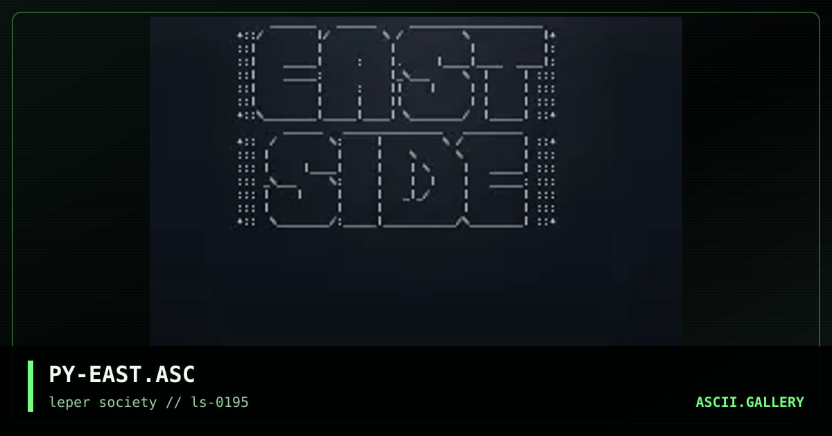east side iv, by phelony, 1995