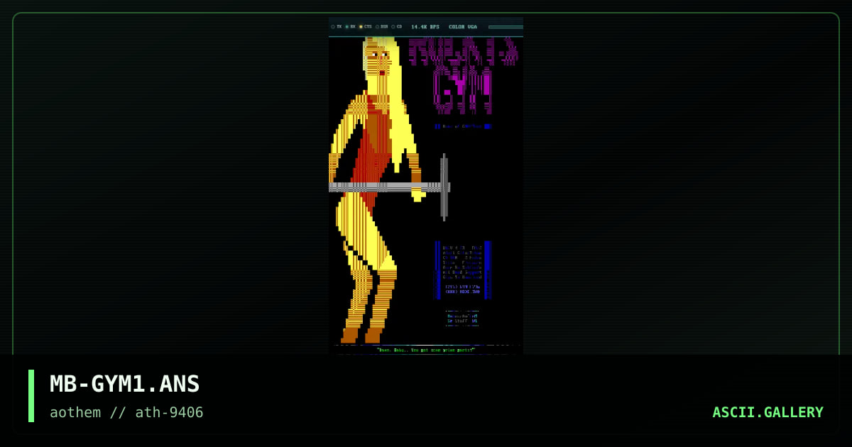 MB-GYM1.ANS, by mabus, 1994