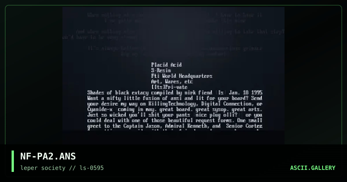 placid acid, by nirk fiend, 1995